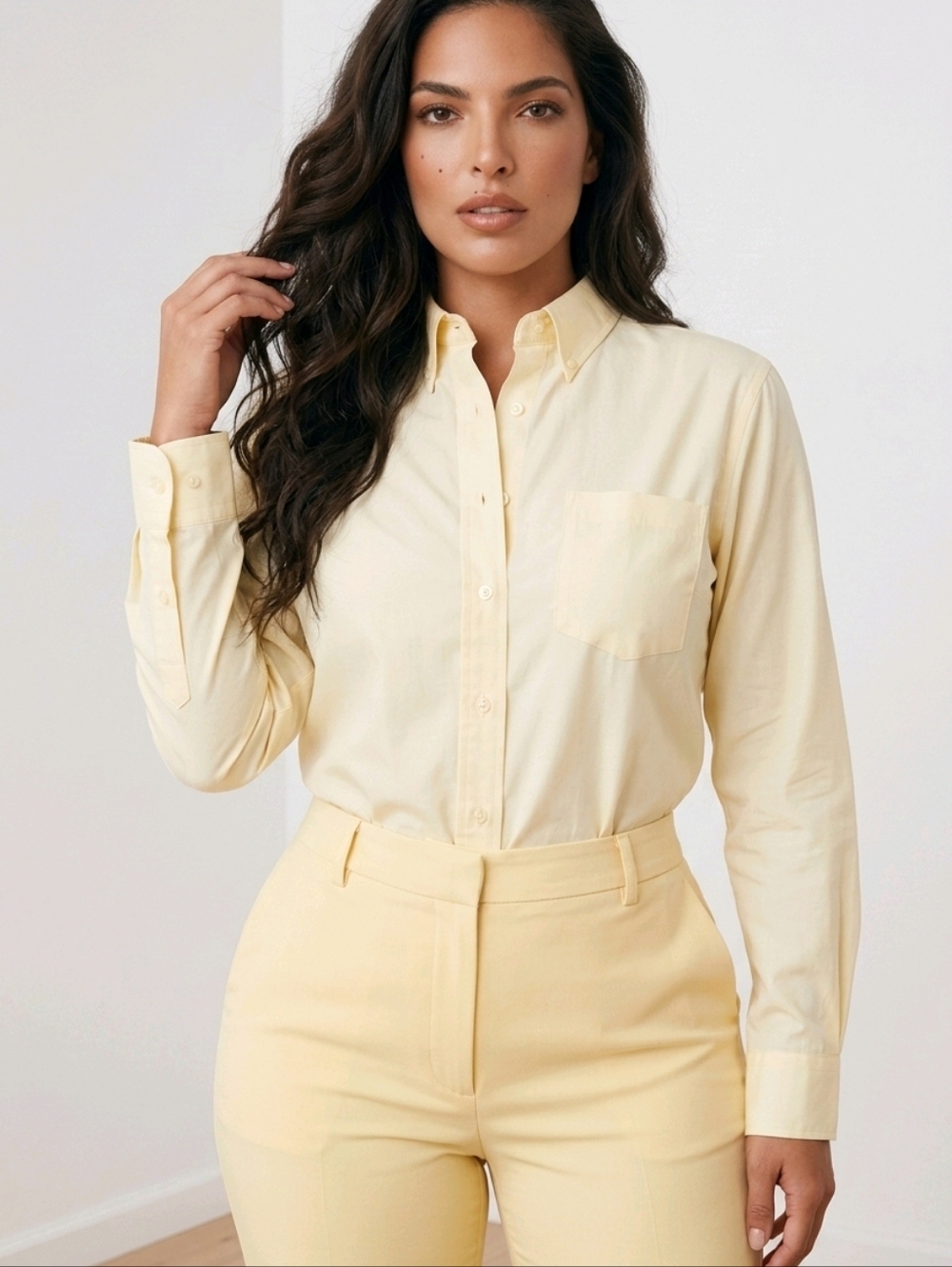 NWT Classic Women's Maize Button-Down Uniform Shirt ~sz Medium 38" Chest